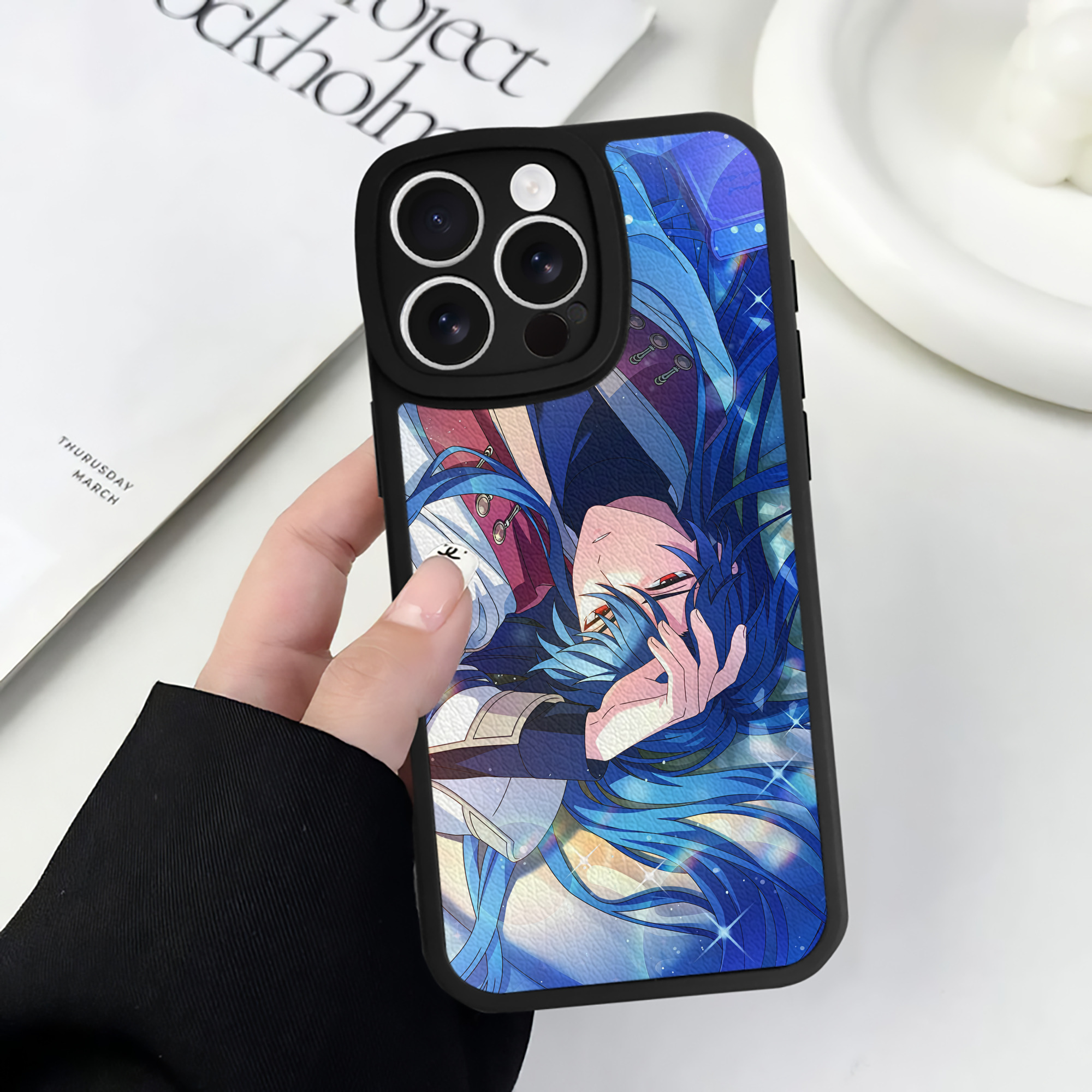 （画像用） 刀剣乱舞 Touken Ranbu 【iPhone 16シリーズ対応】シリコンスマホケース（レザー調） 材質：シリコン